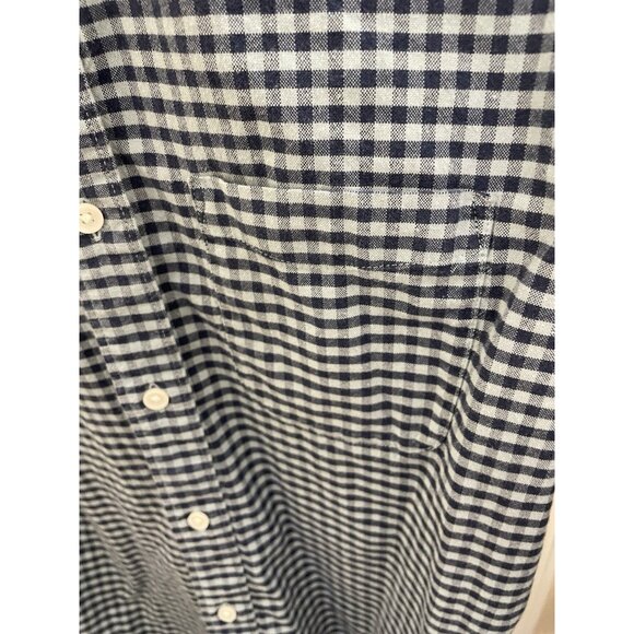 Faherty Blue and White Checkered Casual Button Down Shirt - Picture 7 of 12